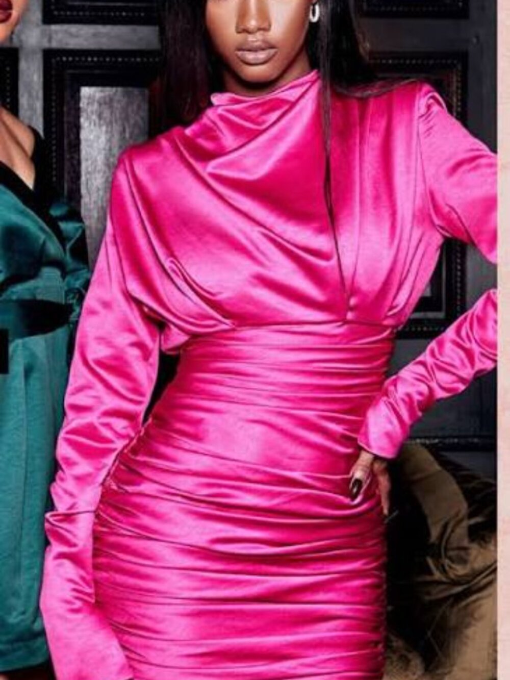Hot Pink House of CB Georgina Dress